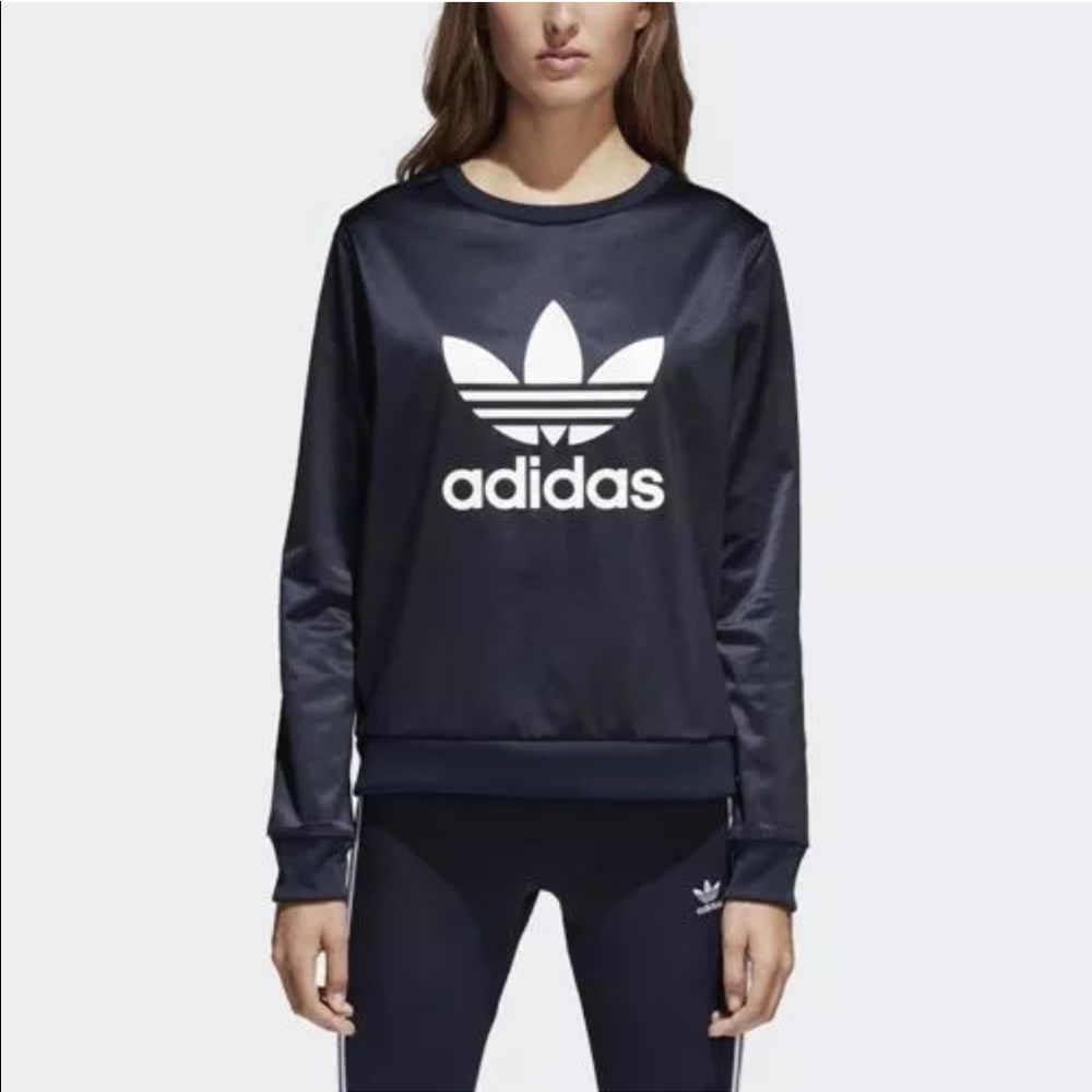 Adidas Trefoil Crew Navy Sweatshirt